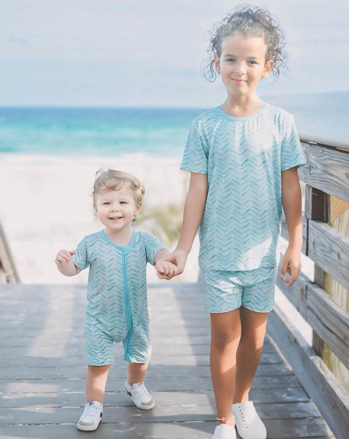 Shorty Romper - Seas the Day