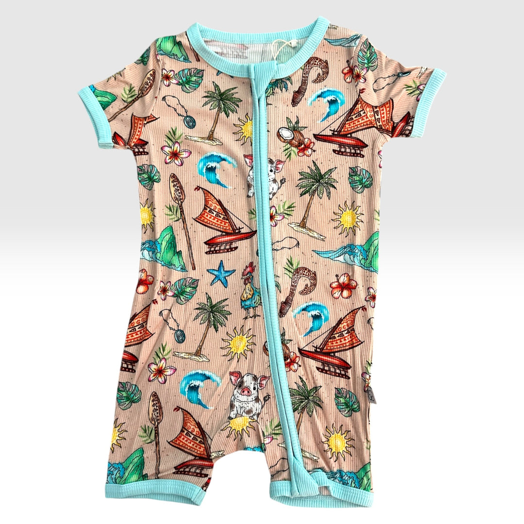 Shorty Romper - Island Adventures