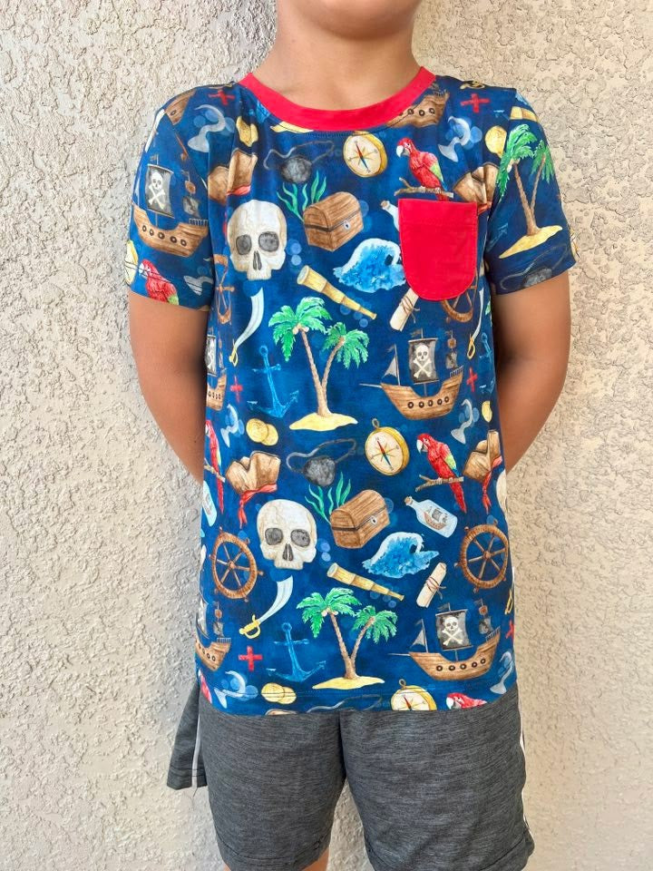Pocket TShirt -  Shiver me Timbers