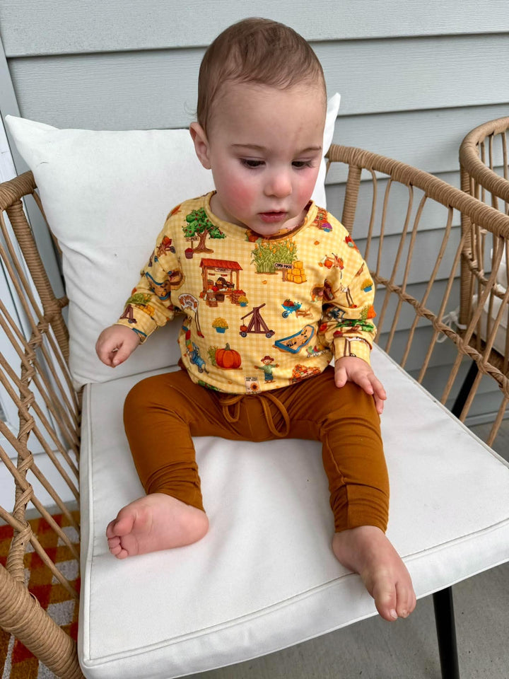 Bubble Romper - Pumpkin Patch