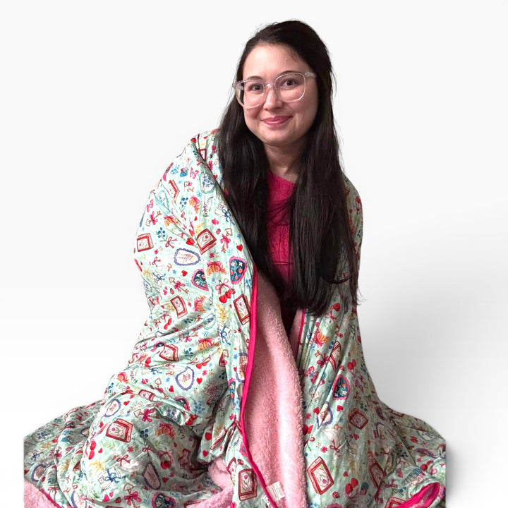 Oversized Plush Blanket - Secret Garden