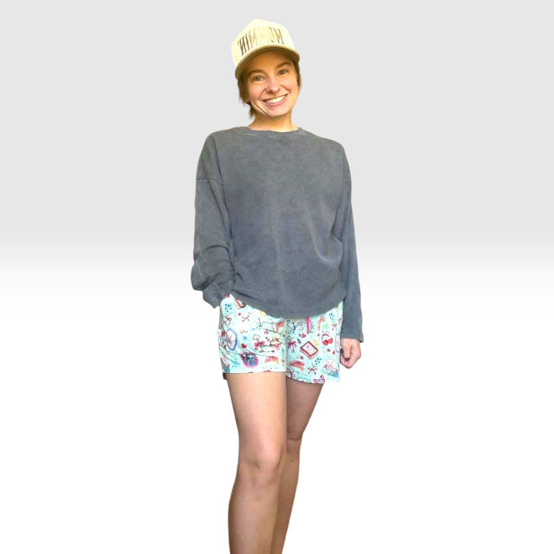 Womens Shorts - Secret Garden