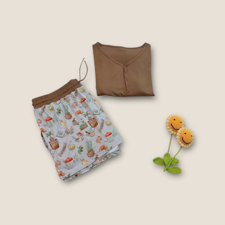 Adult Short Set PJ's -  Mischief & Mandrakes
