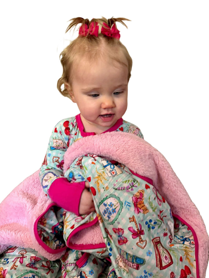 Mini Plush Blanket - Secret Garden