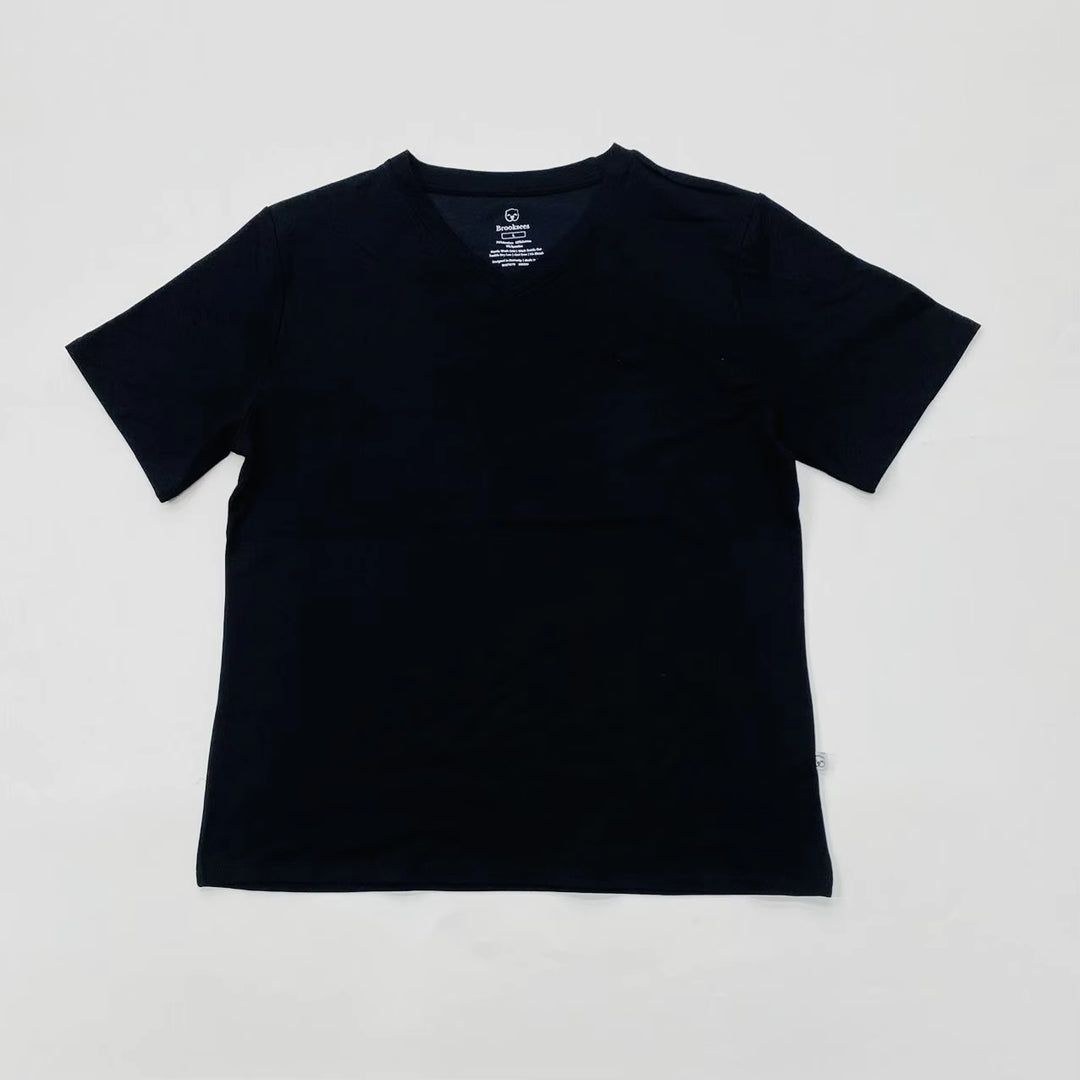 Womens Lounge VNeck Shirt - Black