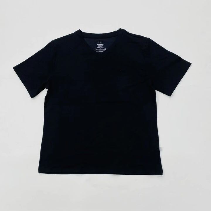 Womens Lounge VNeck Shirt - Black