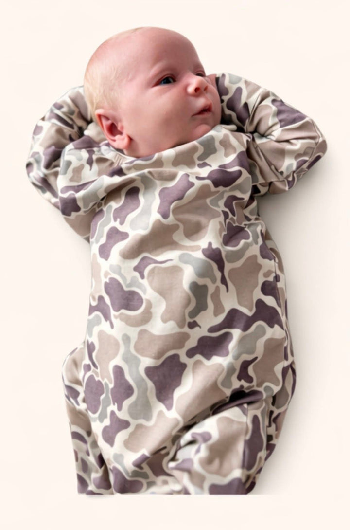 Sweatshirt Romper - Camo Daze