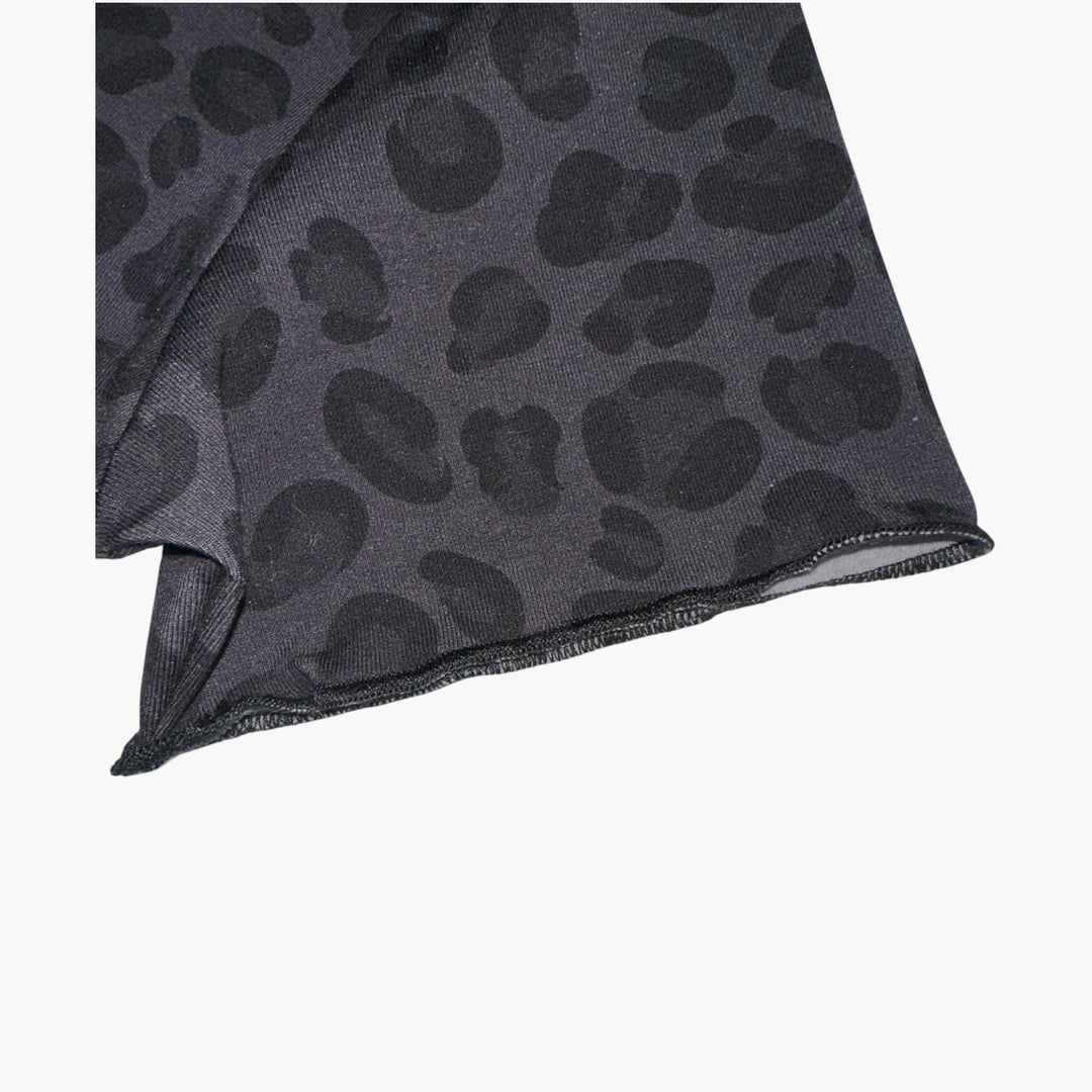 Flare pants with top - Black Cheetah
