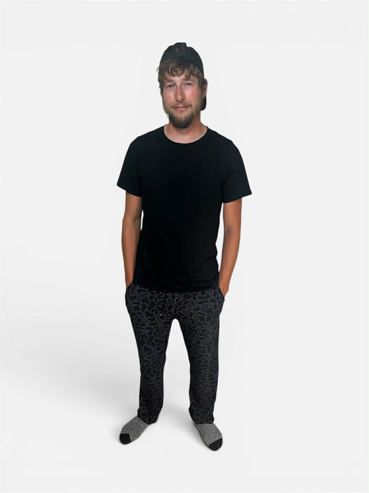 Mens Lounge Set - Black Camo