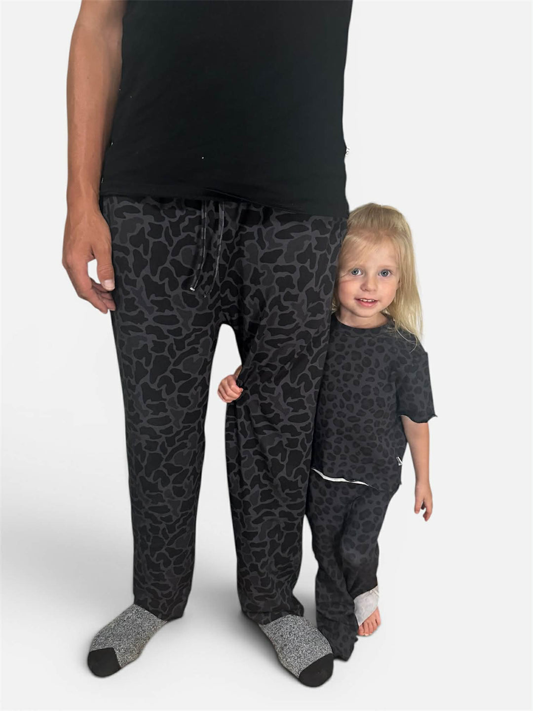 Sweatshirt Romper - Black Cheetah