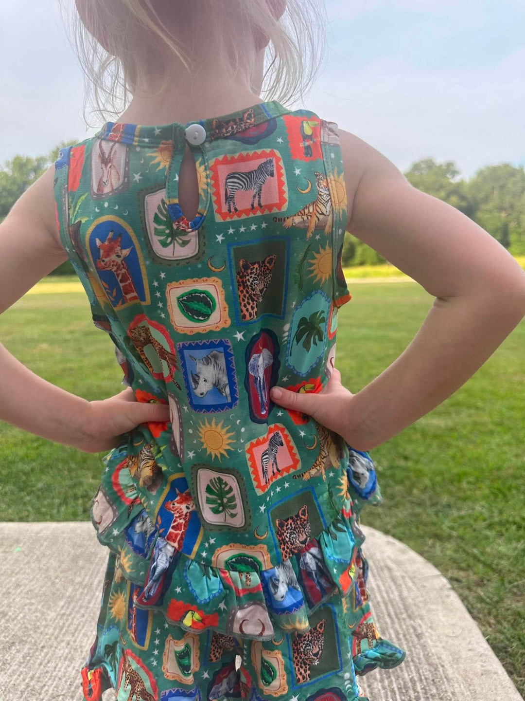 Ruffle Top with Shorts - Safari Snapshots