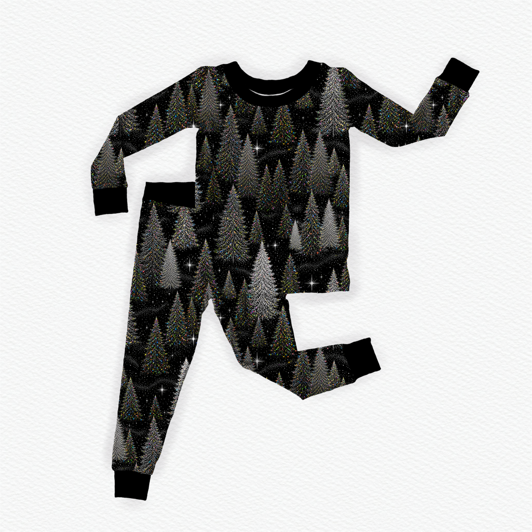 Two-Piece Pajamas - Christmas Black