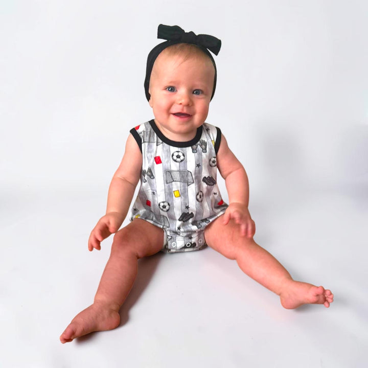 Sleeveless Bubble Romper - Chasing Goals
