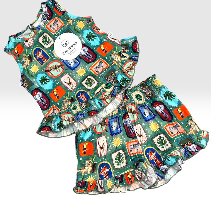 Ruffle Top with Shorts - Zoo