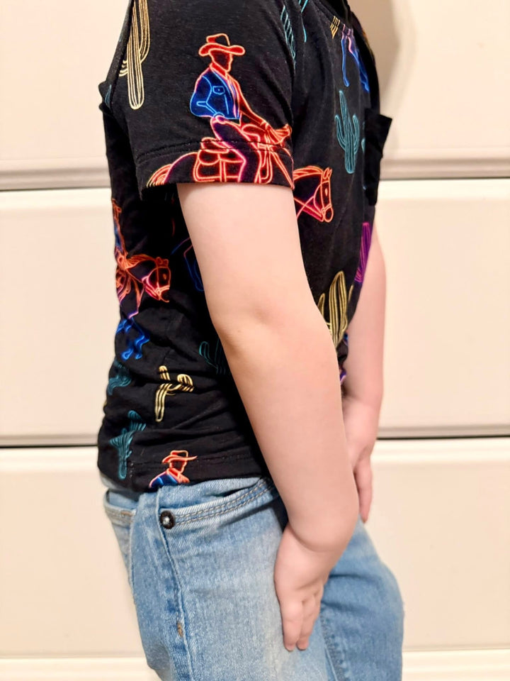 Pocket TShirt - Giddy Up &amp; Glow