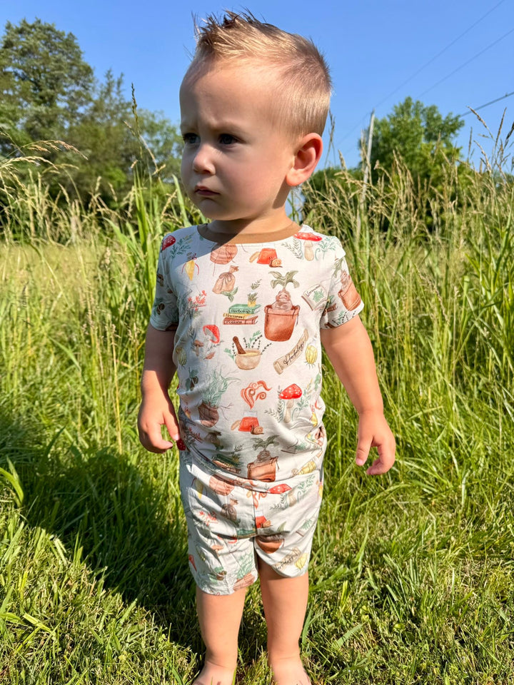Two-Piece PJ Shorts Set - Mischief & Mandrakes