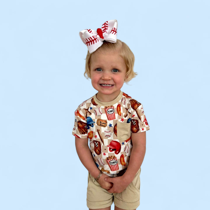 Two-Piece Shorts Set -Ballfields & Bedtime - NEW SIZING