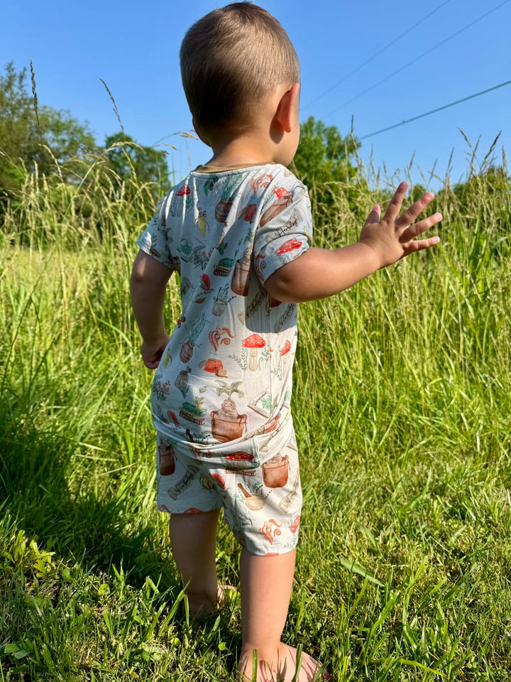 Two-Piece PJ Shorts Set - Mischief & Mandrakes