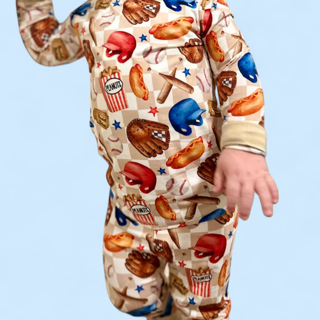 Two-Piece Pajamas - Ballfields & Bedtime - NEW SIZING