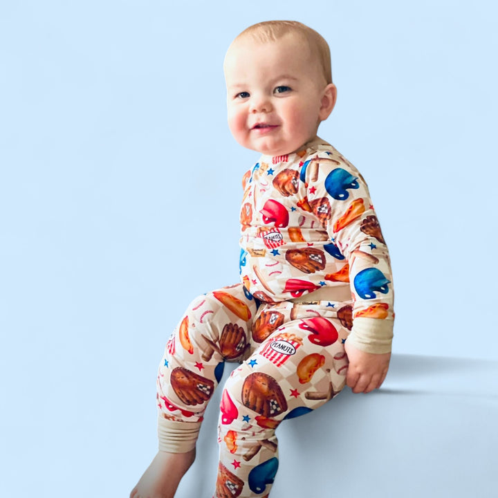 Two-Piece Pajamas - Ballfields & Bedtime - NEW SIZING