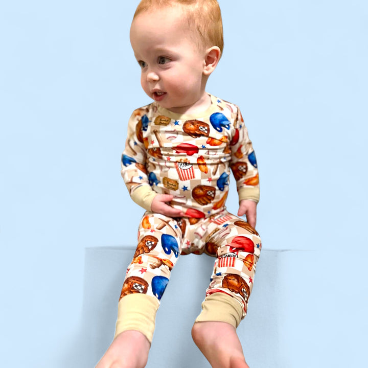 Two-Piece Pajamas - Ballfields & Bedtime - NEW SIZING