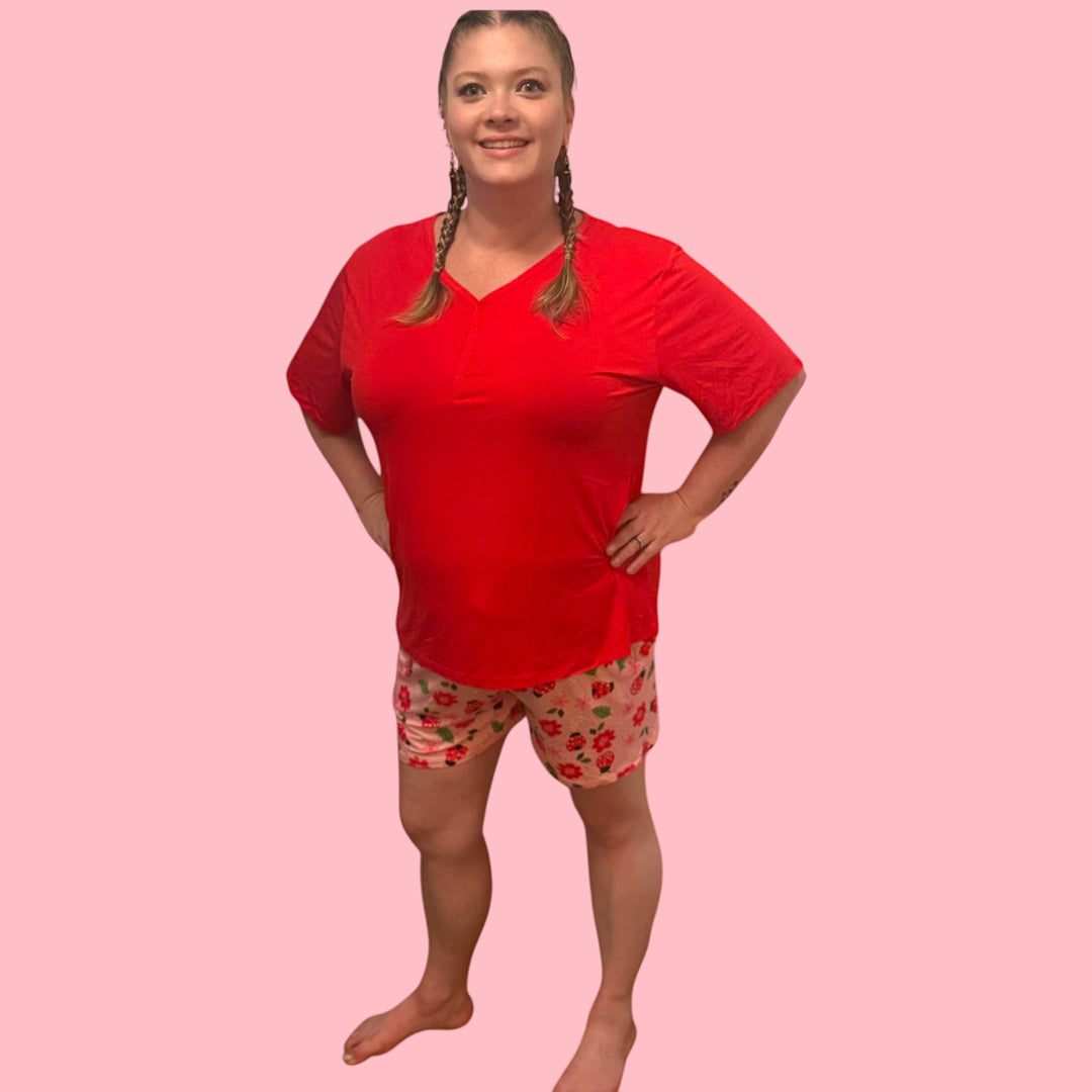 Adult Short Set PJ's - AdoraBug