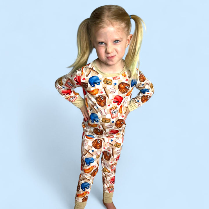 Two-Piece Pajamas - Ballfields & Bedtime - NEW SIZING