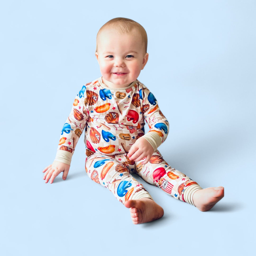 Two-Piece Pajamas - Ballfields & Bedtime - NEW SIZING