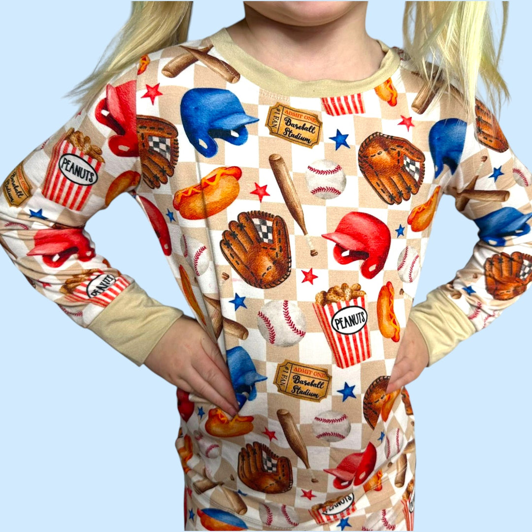 Two-Piece Pajamas - Ballfields & Bedtime - NEW SIZING
