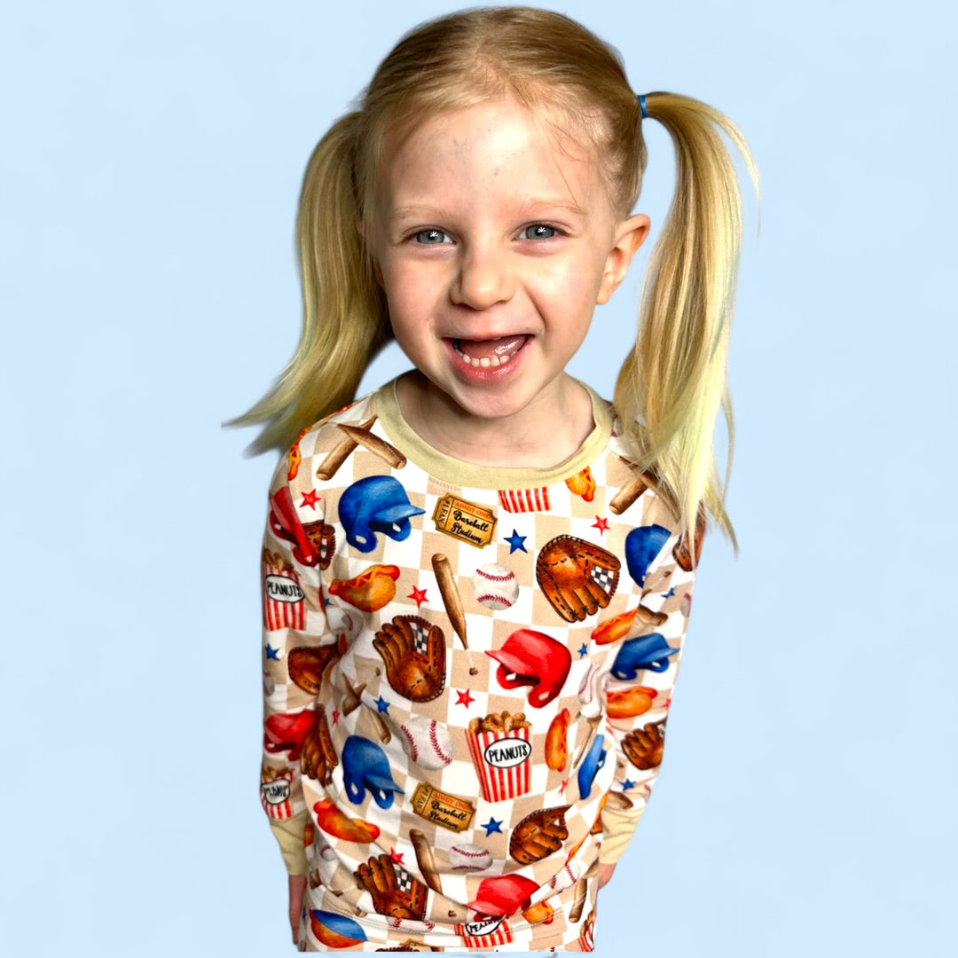 Two-Piece Pajamas - Ballfields & Bedtime - NEW SIZING