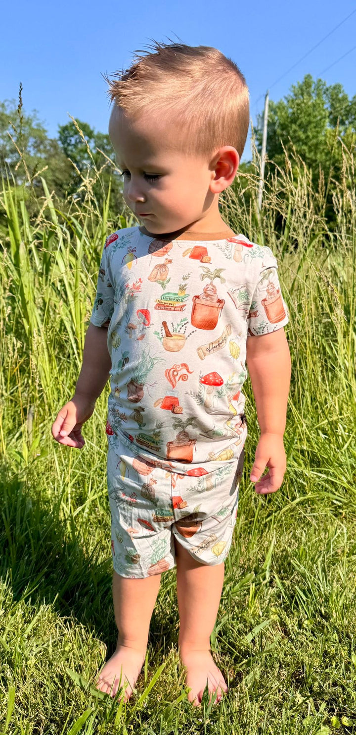 Two-Piece PJ Shorts Set - Mischief & Mandrakes