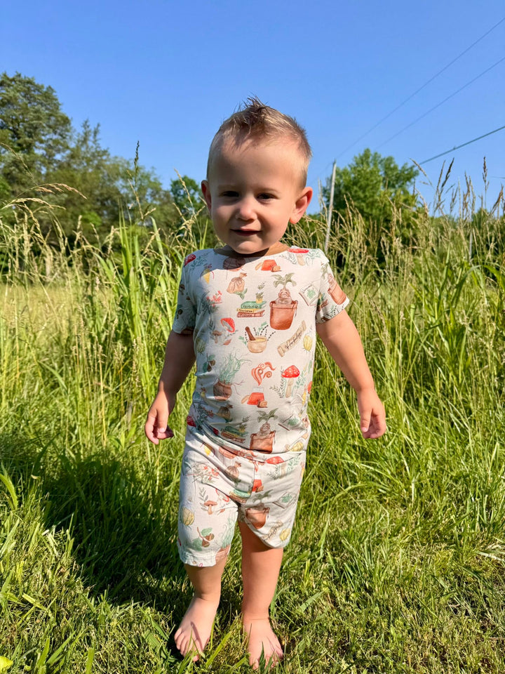 Two-Piece PJ Shorts Set - Mischief & Mandrakes