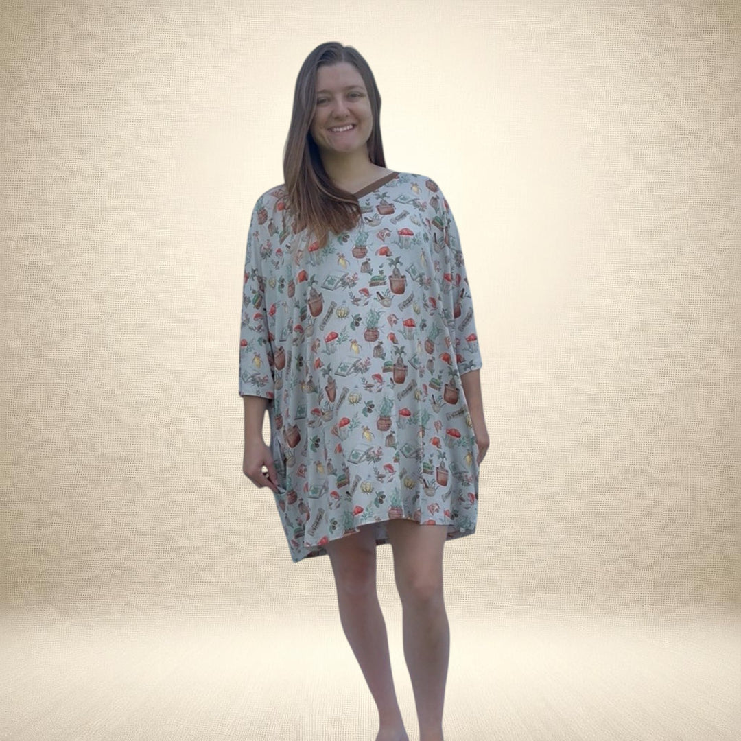 Adult Nightgown-  Mischief & Mandrakes - One Size