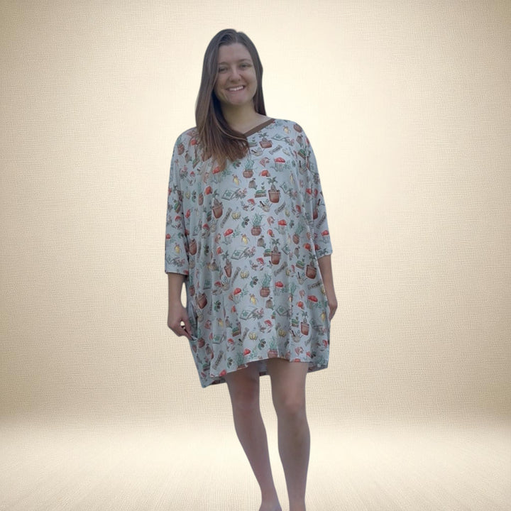 Adult Nightgown-  Mischief & Mandrakes - One Size