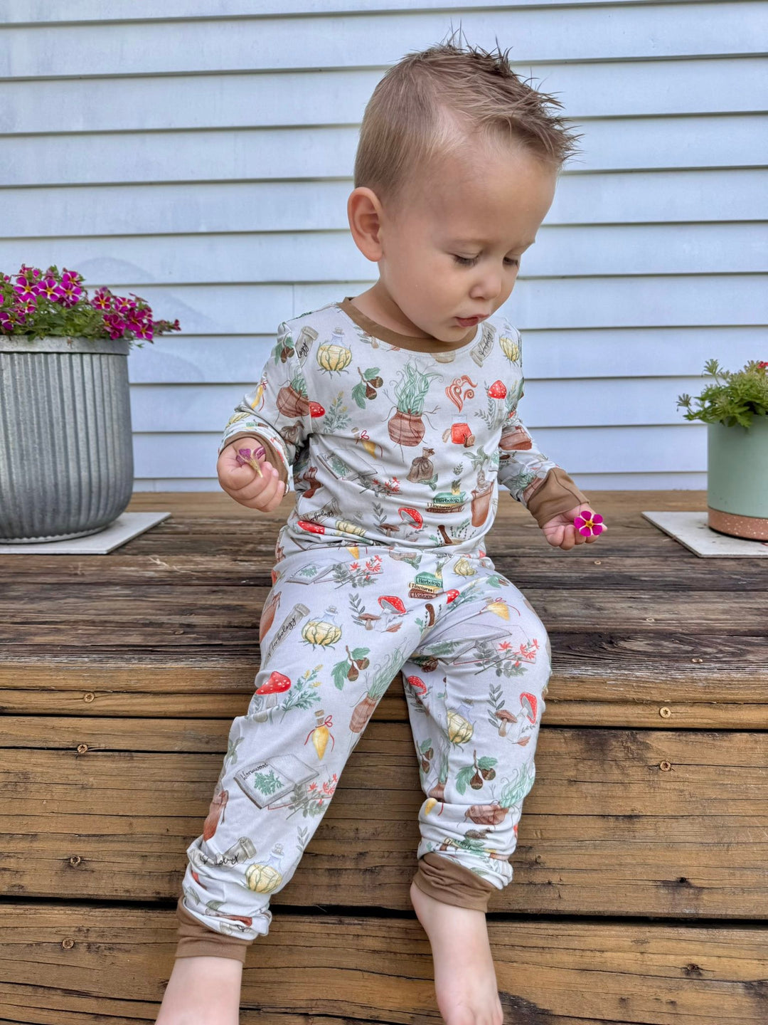 Two-Piece Pajamas - Long Sleeve with Pants -  Mischief & Mandrakes