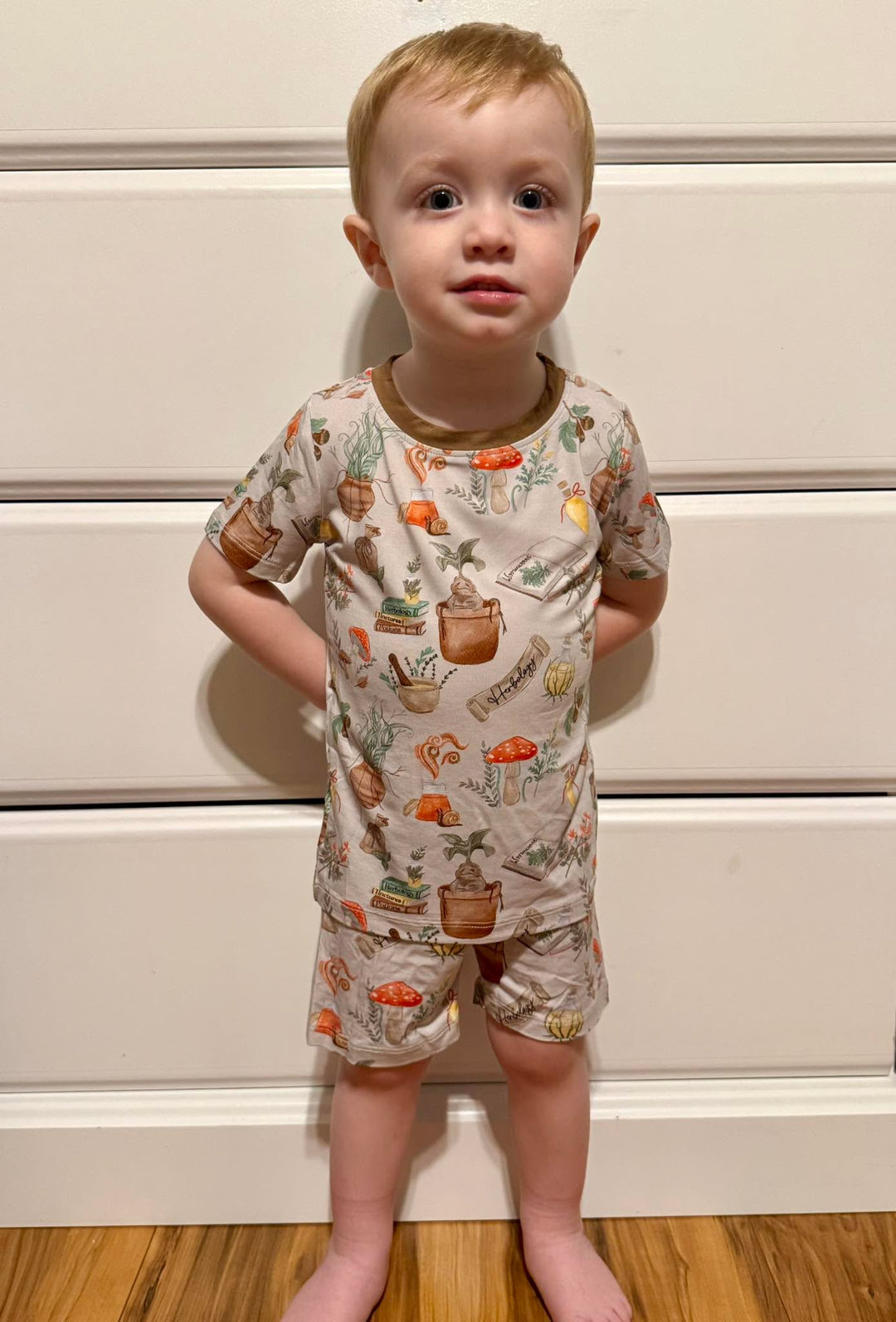 Two-Piece PJ Shorts Set - Mischief & Mandrakes