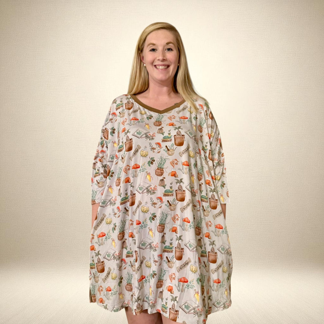 Adult Nightgown-  Mischief & Mandrakes - One Size