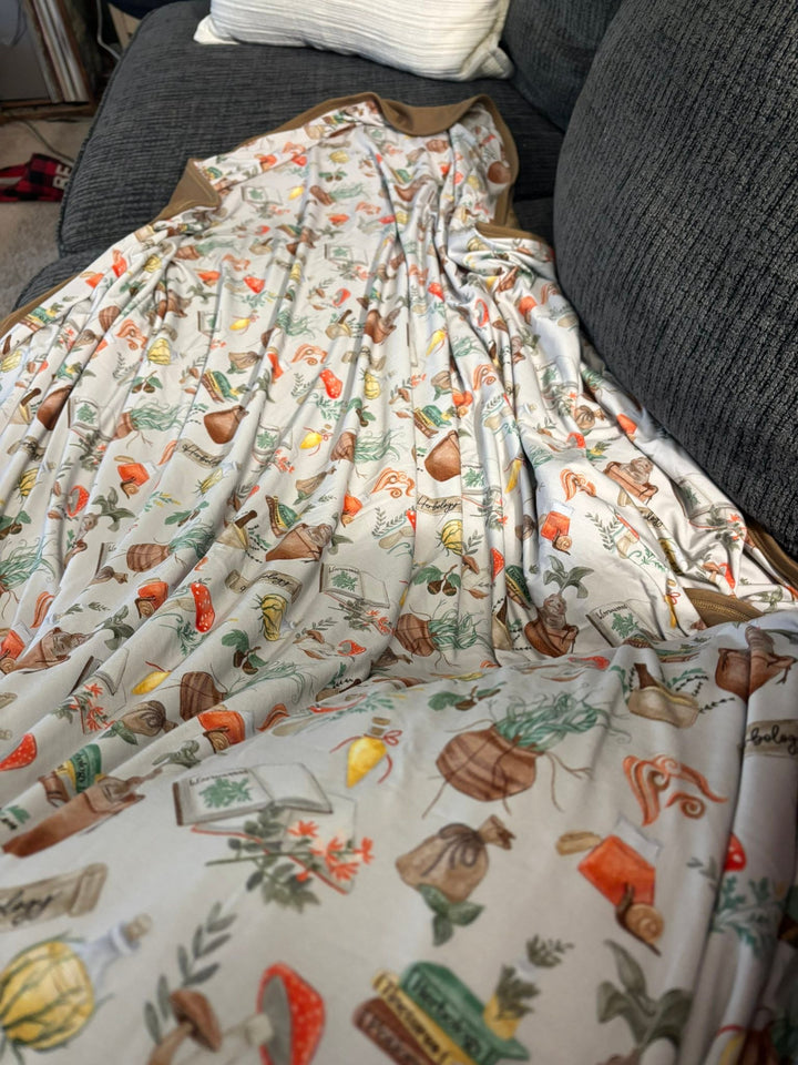 Adult Queen Plush Blanket -  Mischief & Mandrakes