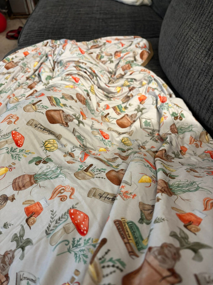Adult Queen Plush Blanket -  Mischief & Mandrakes
