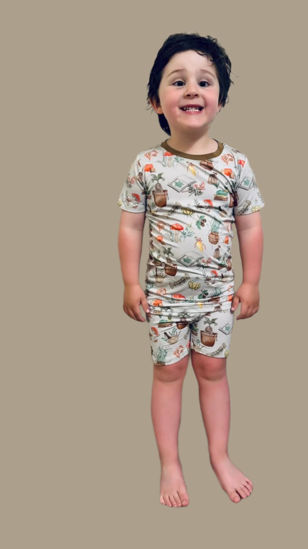 Two-Piece PJ Shorts Set - Mischief & Mandrakes