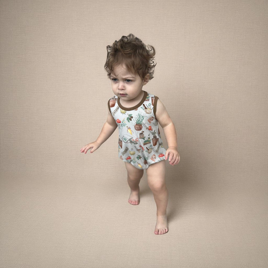 Sleeveless Bubble Romper -  Mischief & Mandrakes