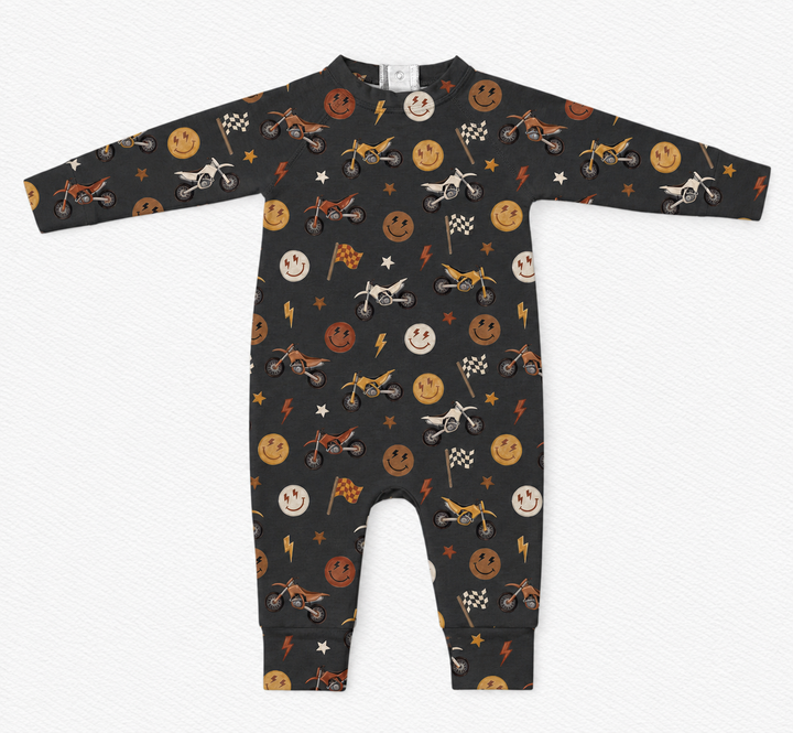 Sweatshirt Romper - Dirtbikes