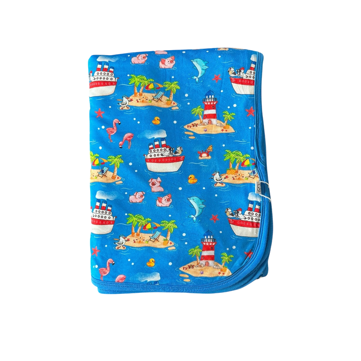 Triple Layer Blanket - Buoys & Gulls