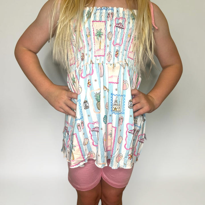 Smocked Top with Bikers - Coastal Treasures