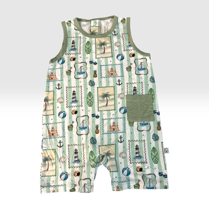 Shorty Romper - Zoo