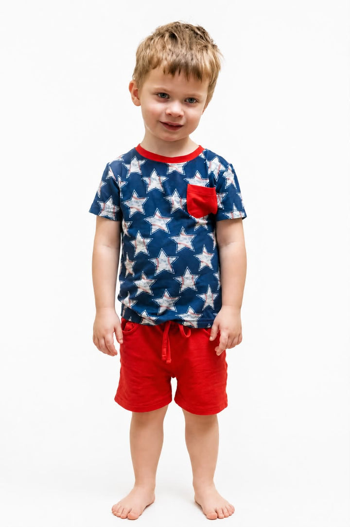 TShirt and Shorts - Field of Stars