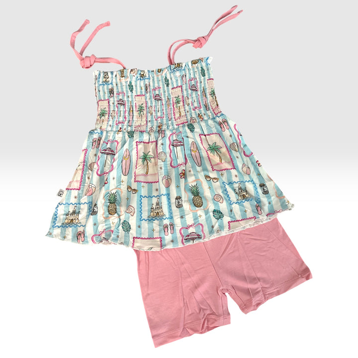 Smocked Top with Bikers - Coastal Treasures