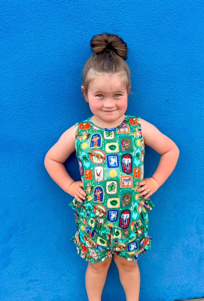 Ruffle Top with Shorts - Safari Snapshots