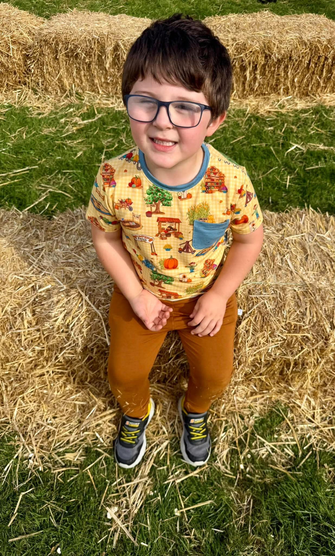 Pocket TShirt - Pumpkin Patch