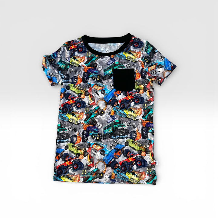 Pocket TShirt - Demo Trucks